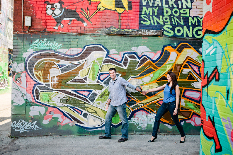 Graffitti Wall Toronto Pre Wedding
