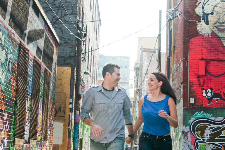 Graffitti Wall Toronto Pre Wedding