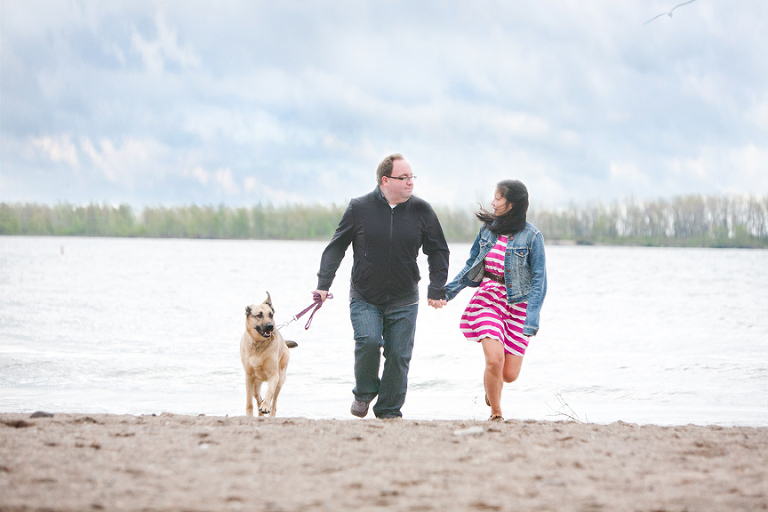 cherry beach pre wedding engagement session toronto