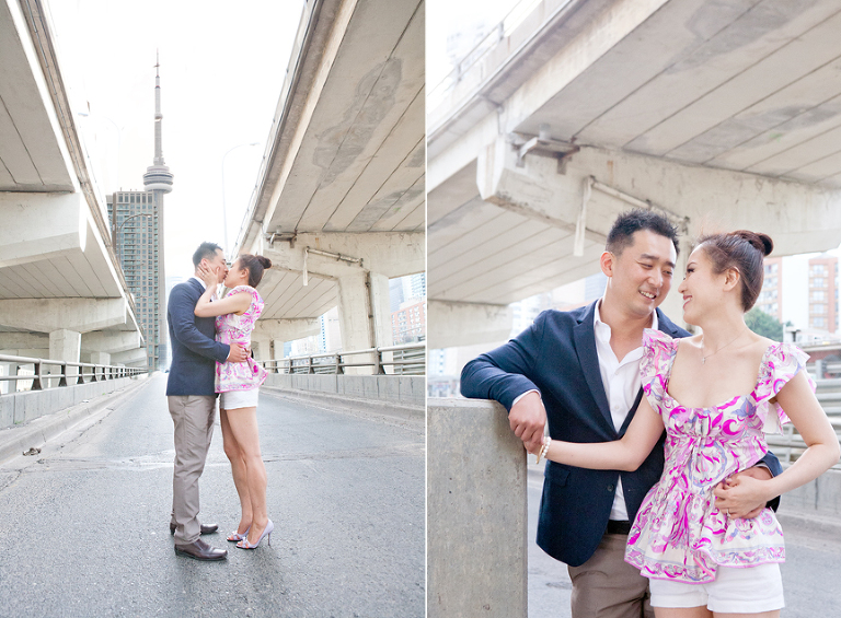 esplanade sugar beach toronto engagement