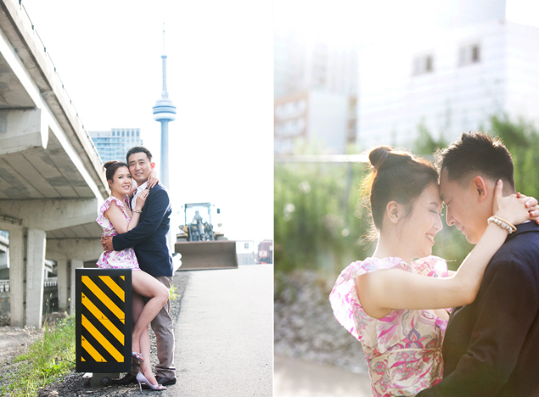esplanade sugar beach toronto engagement