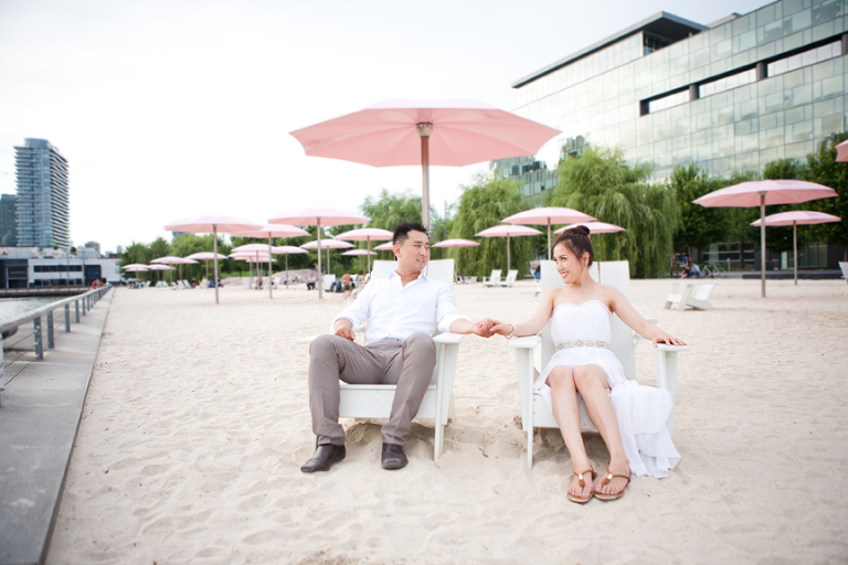 sugar beach pre wedding engagement toronto
